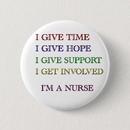 Bóton Redondo 5.08cm EU DOU, mim sou UMA ENFERMEIRA