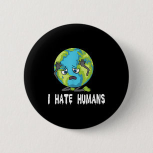 Bóton Redondo 5.08cm Eu Ele Humanos Meio Ambiente Terra Planeta Meio Am