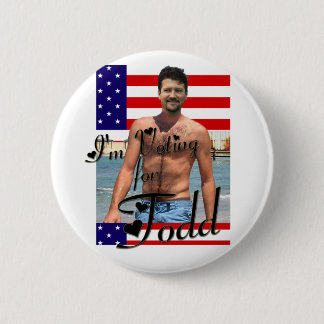 Bóton Redondo 5.08cm Eu estou votando para o botão de Todd
