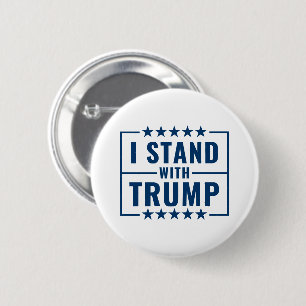 Bóton Redondo 5.08cm Eu Fico Com O Sinal Trump 2024