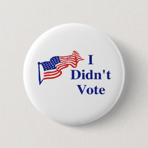 Bóton Redondo 5.08cm Eu não votei