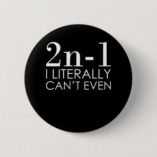 Bóton Redondo 5.08cm Eu nem consigo Matemática do Professor de Matemá