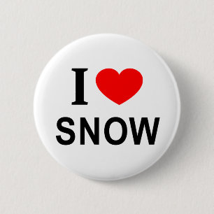Bóton Redondo 5.08cm Eu ❤️ NEVE Eu AMO NEVE Eu ADORO NEVE