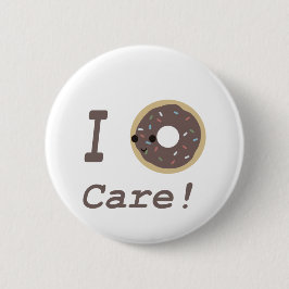 Bóton Redondo 5.08cm Eu Rosquinha Care! chocolate