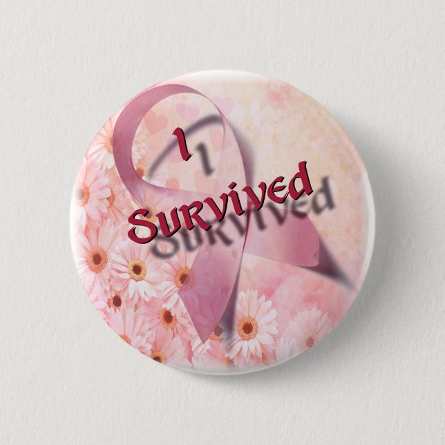 Bóton Redondo 5.08cm Eu Sobrevivi (Frente)