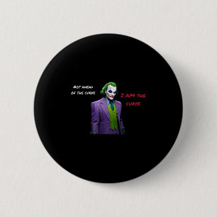 Bóton Redondo 5.08cm Eu Sou A Curva Villain Halloween Anti Hero Aesthet