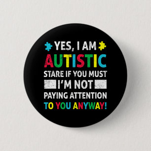 Bóton Redondo 5.08cm Eu Sou Autista Diversão Autismo Consciência Aceita