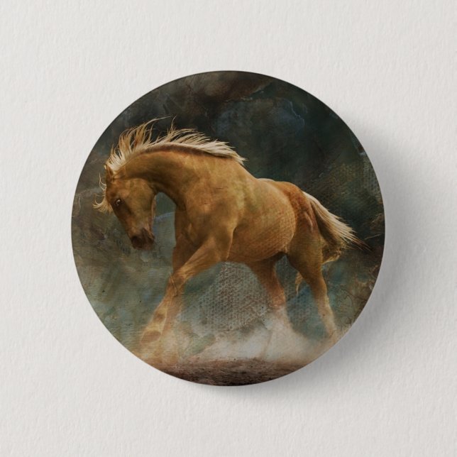 Bóton Redondo 5.08cm Eu sou dourado (Frente)