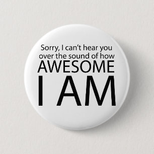 Bóton Redondo 5.08cm Eu sou incrível