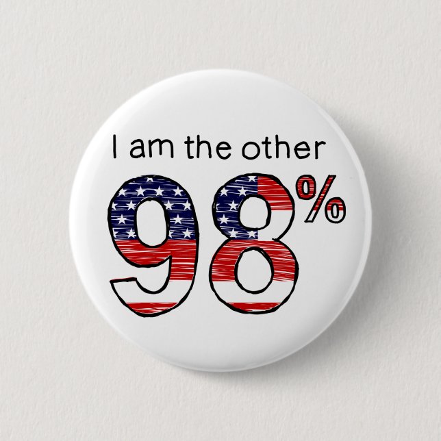 Bóton Redondo 5.08cm Eu sou o outro 98% (Frente)