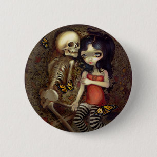 Bóton Redondo 5.08cm "Eu sou quase com você" botão