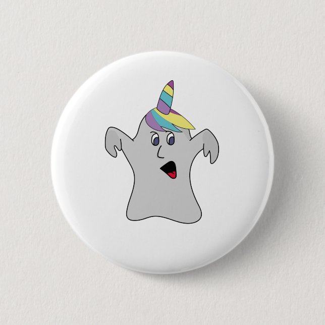 Bóton Redondo 5.08cm Eu sou um Fantasma Cute de Boonicorn (Frente)