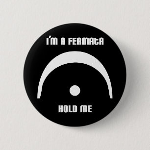 Bóton Redondo 5.08cm Eu sou um Fermata, guardaro-me! Botão