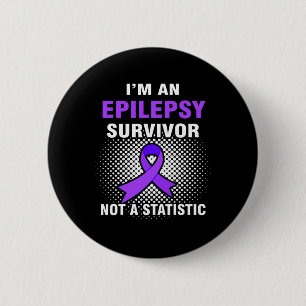 Bóton Redondo 5.08cm Eu sou um sobrevivente EPILEPSY Cancer de Epilepsi