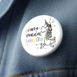 Bóton Redondo 5.08cm Eu Sou Um Unicórnio<br><div class="desc">Sou Um Botão Unicórnio - Todo sonhador precisa de seu botão pessoal de unicórnio. Não podemos pensar em nenhuma maneira melhor para você expressar sua magia interior e começar o dia do que com este maravilhoso botão mítico. Esta design apresenta uma imagem fantástica e cheia de um unicórnio voando ao...</div>