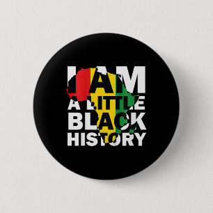 Bóton Redondo 5.08cm Eu Sou Uma Pequena História Negra Mês da História