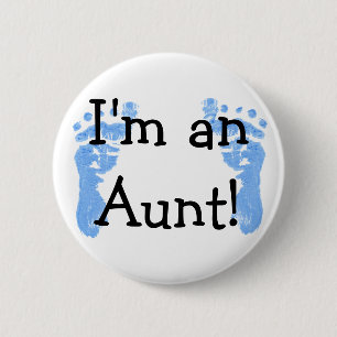 Bóton Redondo 5.08cm Eu sou uma tia!