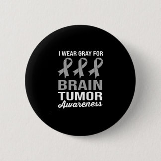 Bóton Redondo 5.08cm Eu Visto Cinzas Para A Consciência Do Tumor Cerebr