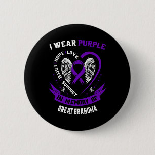 Bóton Redondo 5.08cm Eu Visto Roxo Em Memória Da Epilepsia Da Avó Excel