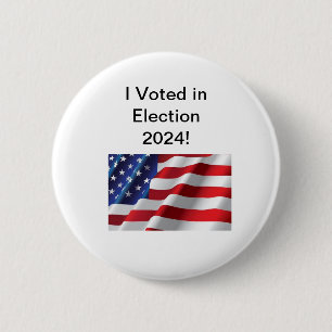 Bóton Redondo 5.08cm Eu votei no botão Eleições 2024