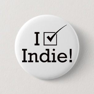Bóton Redondo 5.08cm Eu voto o Indie