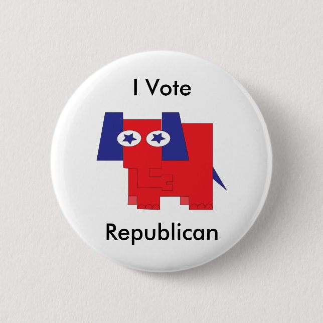 Bóton Redondo 5.08cm Eu voto o republicano (Frente)