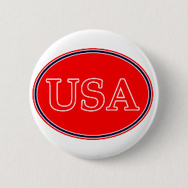 Bóton Redondo 5.08cm EUA Red White e Blue 3 O MUSEUM Zazzle presentes