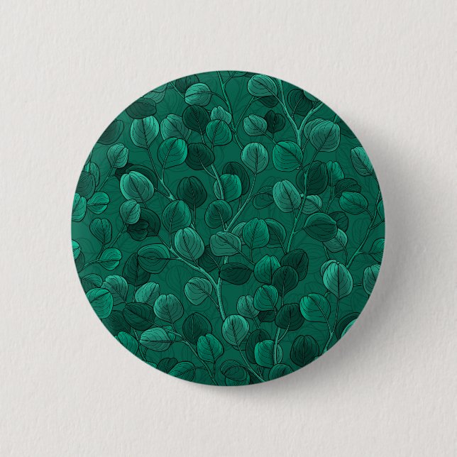 Bóton Redondo 5.08cm Eucalipto em verde (Frente)