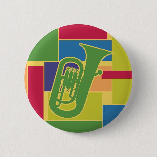 Bóton Redondo 5.08cm Euphonium Colorblocks Botão (Frente)