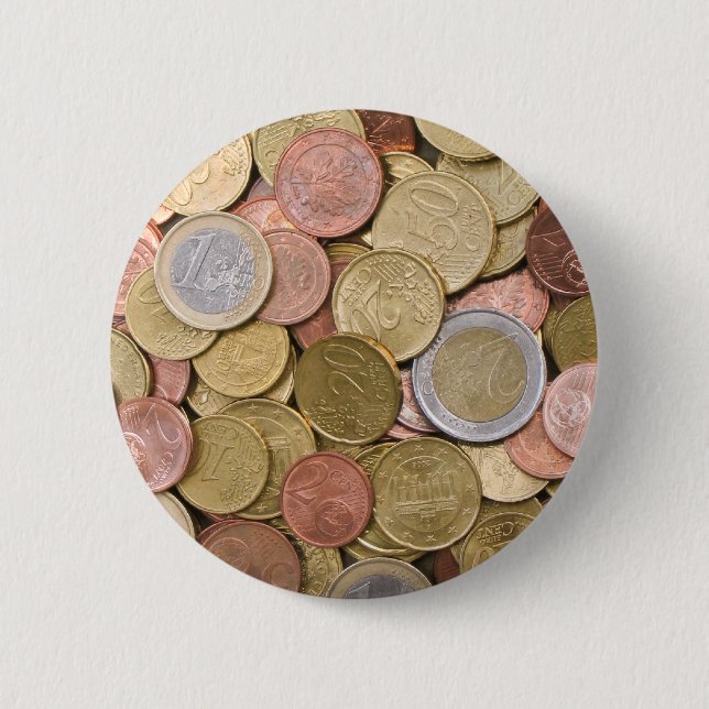Bóton Redondo 5.08cm Euro Cents (Frente)
