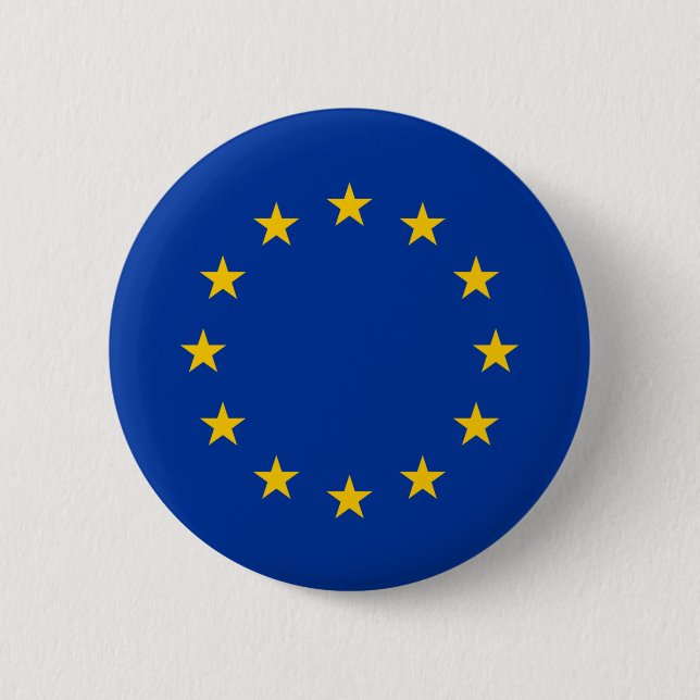 Bóton Redondo 5.08cm European Union flag Button (Frente)