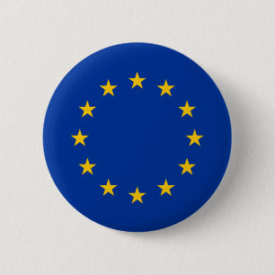 Bóton Redondo 5.08cm European Union flag Button