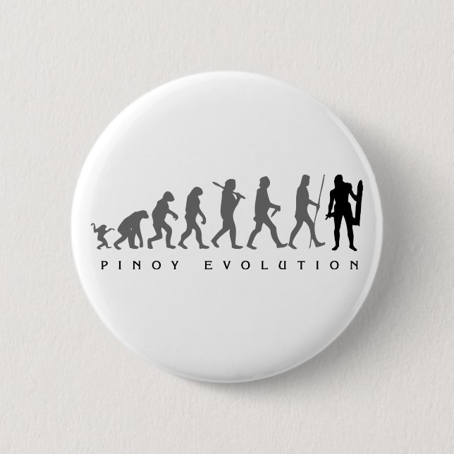 Bóton Redondo 5.08cm Evolução Lapu Lapu de Pinoy (Frente)