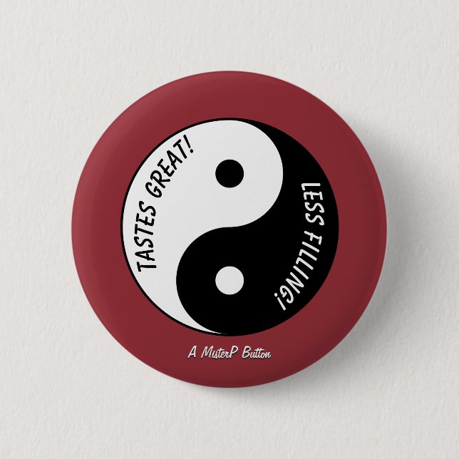 Bóton Redondo 5.08cm Excelente/Menos preenchimento - Um botão MisterP (Frente)