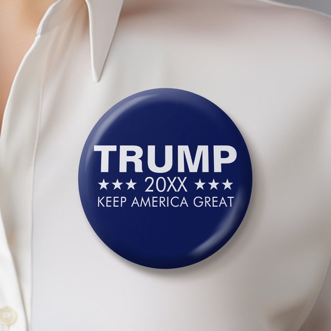 Bóton Redondo 5.08cm Excelente Trump 2024 Keep America (Trump 2024 Button)