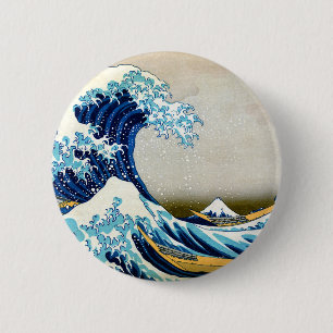 Bóton Redondo 5.08cm Excelente Wave de Kanagawa