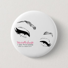 Bóton Redondo 5.08cm Eyelashes brava Artista Permanente Maquiagem Olhos