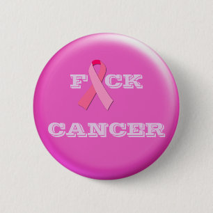 Bóton Redondo 5.08cm F CANCER "Fita Rosa"