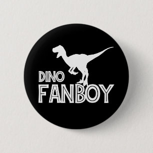 Bóton Redondo 5.08cm Fã de dinossauros - Amante de dinossauros