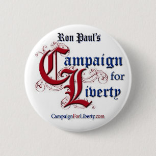 Bóton Redondo 5.08cm Faça campanha para o botão da liberdade - Pin RO
