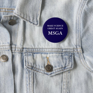 Bóton Redondo 5.08cm Faça o Excelente de ciência de novo a tipografia M