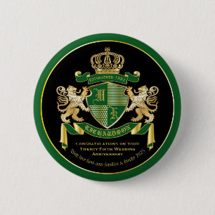 Bóton Redondo 5.08cm Faça seu próprio Casaco de armas emblema de leã