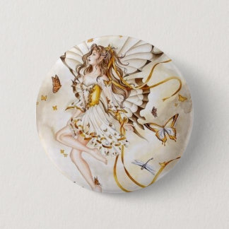 Bóton Redondo 5.08cm fada borboleta