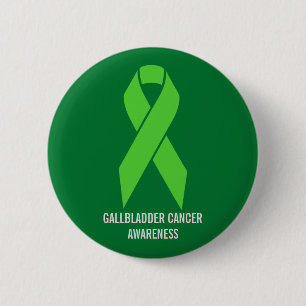 Bóton Redondo 5.08cm Faixa de Opções Verde de Consciência do Cancer