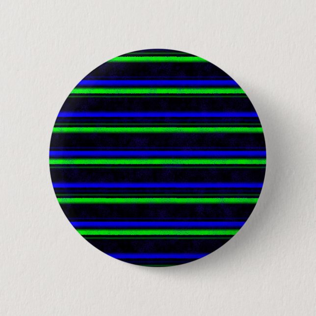 Bóton Redondo 5.08cm Faixa Verde Azul Preta (Frente)