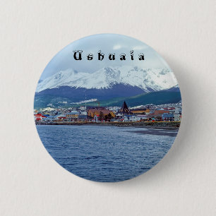 Bóton Redondo 5.08cm Famoso Ushuaia - Terra do Fogo, Argentina
