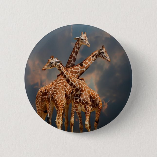 BÓTON REDONDO 5.08CM FANTASIA DE GIRAFFIC (Frente)