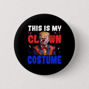 Bóton Redondo 5.08cm Fantasia de Palhaço Anti Trump Engraçado Halloween