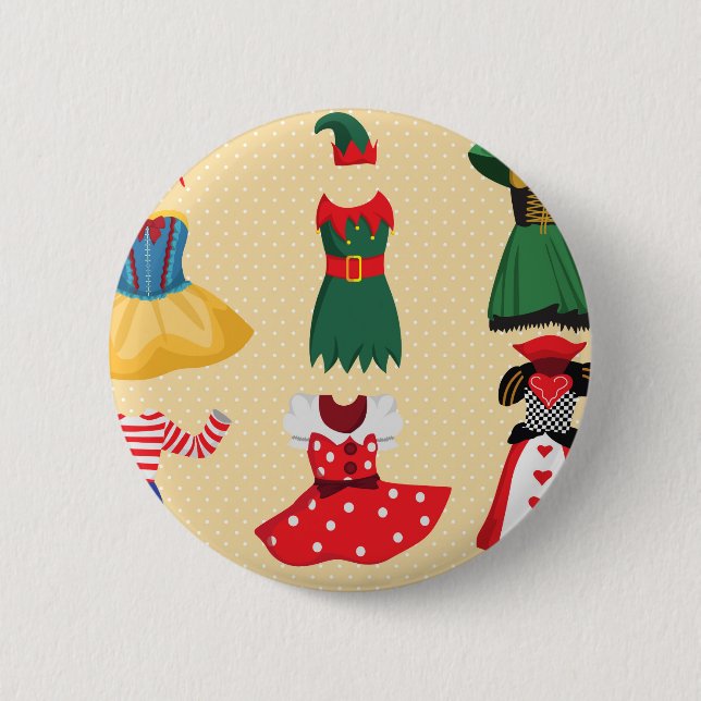 Bóton Redondo 5.08cm fantasias de halloween (Frente)