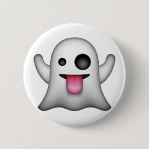 Bóton Redondo 5.08cm Fantasma - Emoji